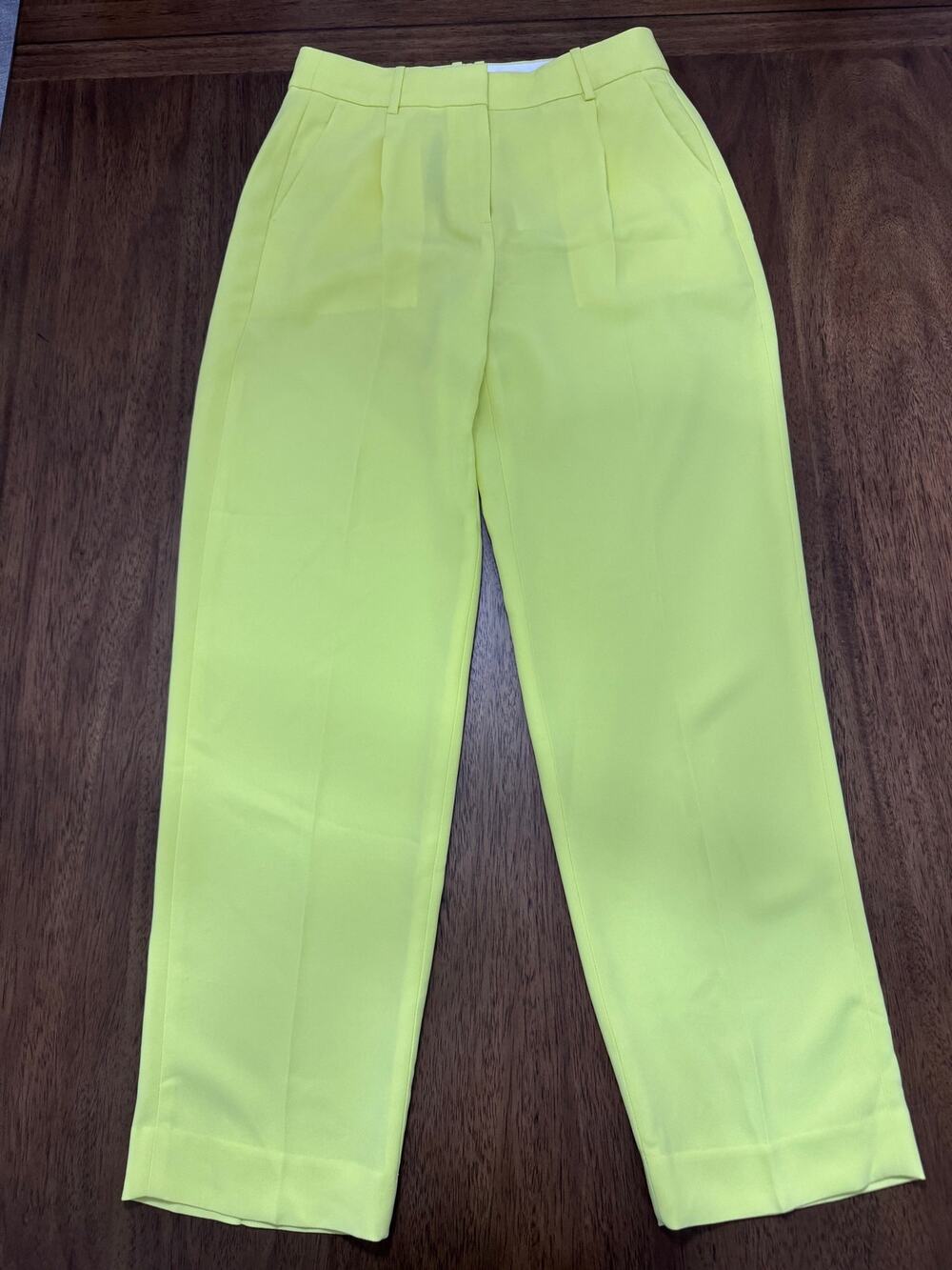 J.Crew Essential Pant in City Crepe Lemon Sorbet Yellow Size 4 NWT